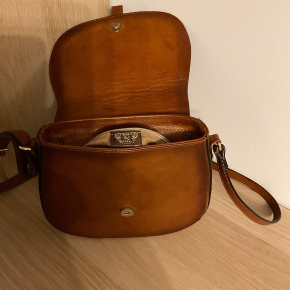 Pratesi Pelago Cross Body Handbag brown vintage colour - Picture 4 of 4